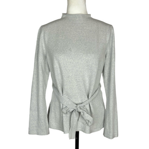 Nicole Miller grey belted sweater